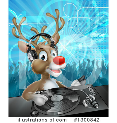 Royalty-Free (RF) Reindeer Clipart Illustration by AtStockIllustration - Stock Sample #1300842