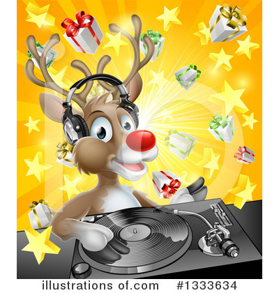 Royalty-Free (RF) Reindeer Clipart Illustration by AtStockIllustration - Stock Sample #1333634