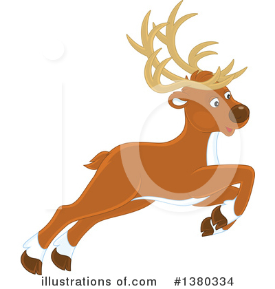 Royalty-Free (RF) Reindeer Clipart Illustration by Alex Bannykh - Stock Sample #1380334