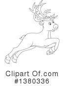 Reindeer Clipart #1380336 by Alex Bannykh