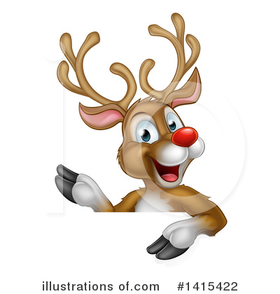 Royalty-Free (RF) Reindeer Clipart Illustration by AtStockIllustration - Stock Sample #1415422