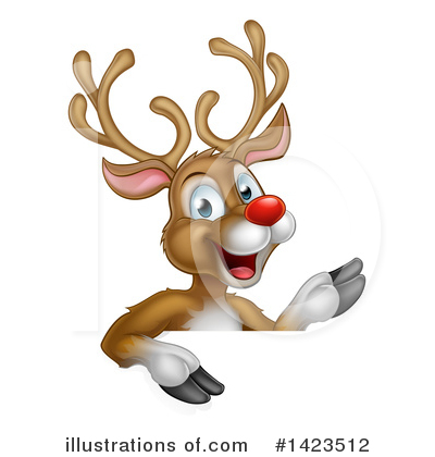 Royalty-Free (RF) Reindeer Clipart Illustration by AtStockIllustration - Stock Sample #1423512
