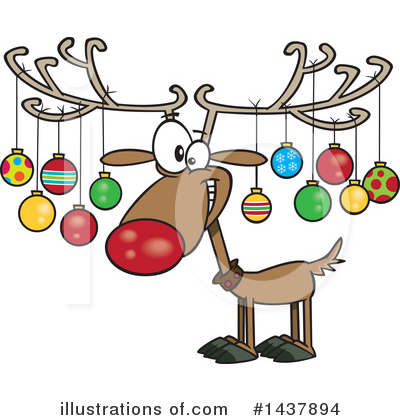 Christmas Bulbs Clipart #1437894 by toonaday