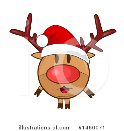 Royalty-Free (RF) Reindeer Clipart Illustration by Domenico Condello - Stock Sample #1460071