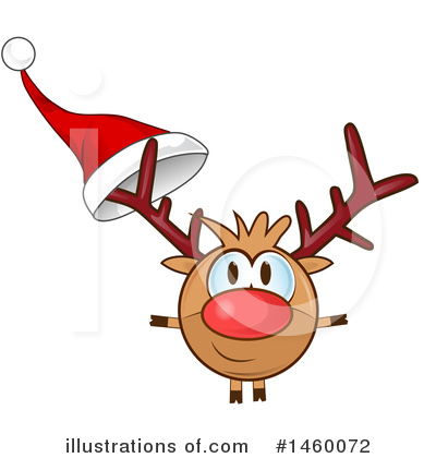 Royalty-Free (RF) Reindeer Clipart Illustration by Domenico Condello - Stock Sample #1460072