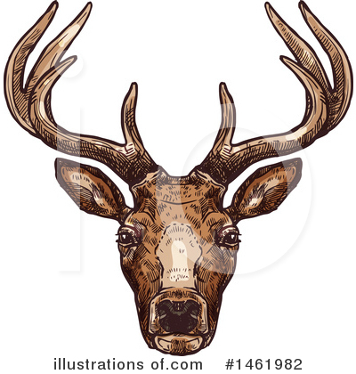 Royalty-Free (RF) Reindeer Clipart Illustration by Vector Tradition SM - Stock Sample #1461982