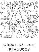Reindeer Clipart #1490687 by visekart