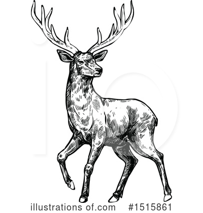Royalty-Free (RF) Reindeer Clipart Illustration by Vector Tradition SM - Stock Sample #1515861