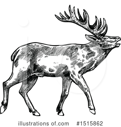 Royalty-Free (RF) Reindeer Clipart Illustration by Vector Tradition SM - Stock Sample #1515862