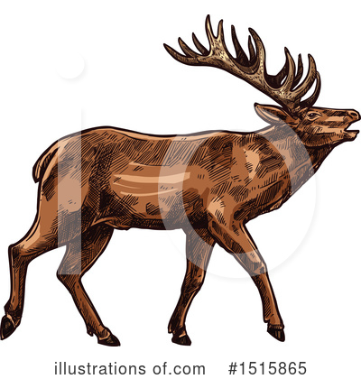 Royalty-Free (RF) Reindeer Clipart Illustration by Vector Tradition SM - Stock Sample #1515865