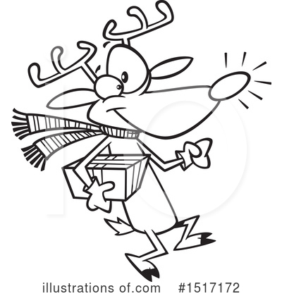 Royalty-Free (RF) Reindeer Clipart Illustration by toonaday - Stock Sample #1517172