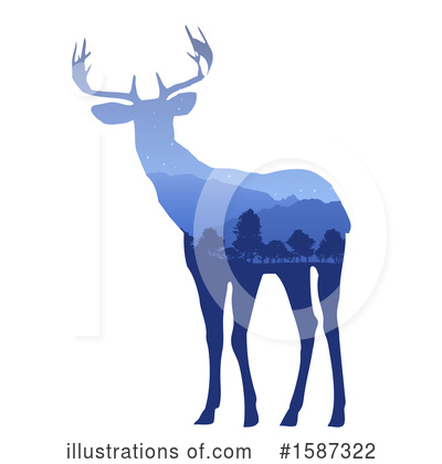 Royalty-Free (RF) Reindeer Clipart Illustration by KJ Pargeter - Stock Sample #1587322