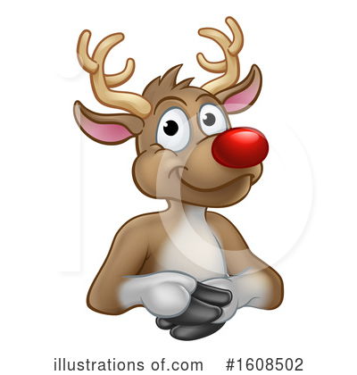 Royalty-Free (RF) Reindeer Clipart Illustration by AtStockIllustration - Stock Sample #1608502