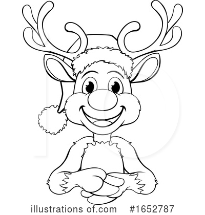 Royalty-Free (RF) Reindeer Clipart Illustration by AtStockIllustration - Stock Sample #1652787