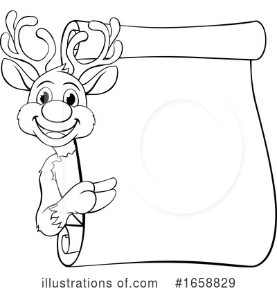 Royalty-Free (RF) Reindeer Clipart Illustration by AtStockIllustration - Stock Sample #1658829