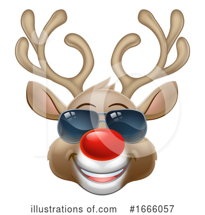 Royalty-Free (RF) Reindeer Clipart Illustration by AtStockIllustration - Stock Sample #1666057
