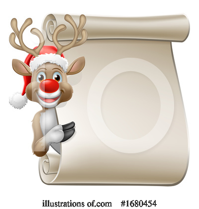 Royalty-Free (RF) Reindeer Clipart Illustration by AtStockIllustration - Stock Sample #1680454