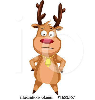 Royalty-Free (RF) Reindeer Clipart Illustration by Morphart Creations - Stock Sample #1682567