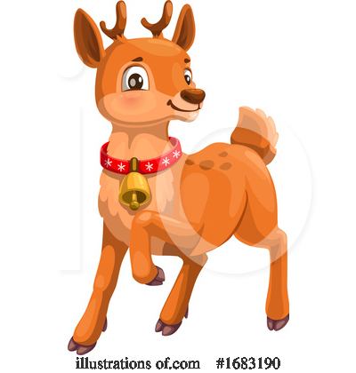 Reindeer Clipart #1683190 by Vector Tradition SM