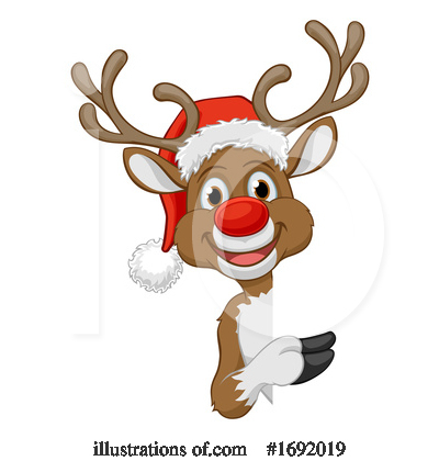 Royalty-Free (RF) Reindeer Clipart Illustration by AtStockIllustration - Stock Sample #1692019