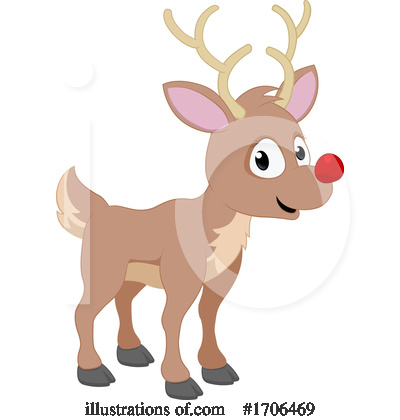 Royalty-Free (RF) Reindeer Clipart Illustration by AtStockIllustration - Stock Sample #1706469
