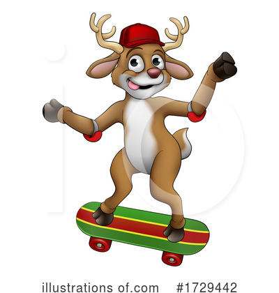Royalty-Free (RF) Reindeer Clipart Illustration by AtStockIllustration - Stock Sample #1729442