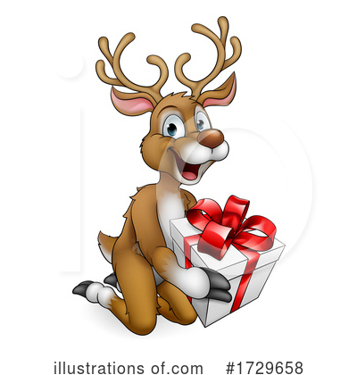Royalty-Free (RF) Reindeer Clipart Illustration by AtStockIllustration - Stock Sample #1729658