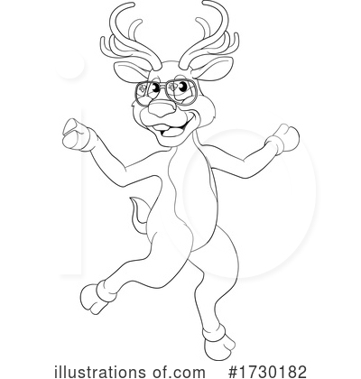 Royalty-Free (RF) Reindeer Clipart Illustration by AtStockIllustration - Stock Sample #1730182