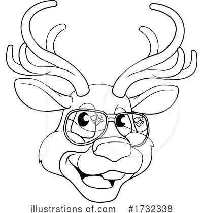 Royalty-Free (RF) Reindeer Clipart Illustration by AtStockIllustration - Stock Sample #1732338