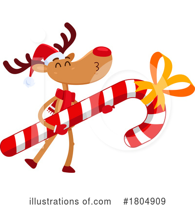 Reindeer Clipart #1804909 by Hit Toon