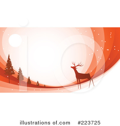 Royalty-Free (RF) Reindeer Clipart Illustration by Qiun - Stock Sample #223725