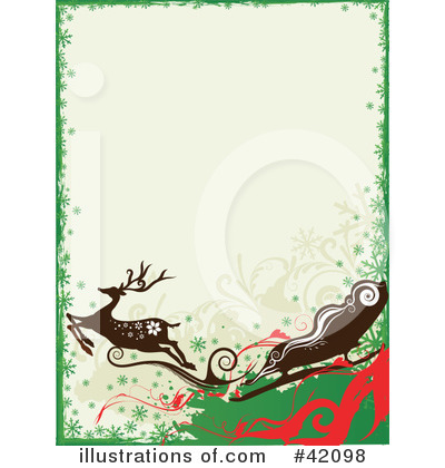 Royalty-Free (RF) Reindeer Clipart Illustration by L2studio - Stock Sample #42098
