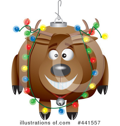 Royalty-Free (RF) Reindeer Clipart Illustration by toonaday - Stock Sample #441557