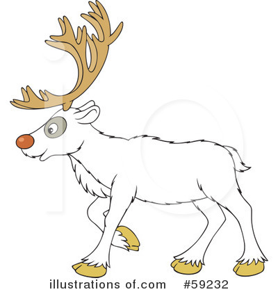 Royalty-Free (RF) Reindeer Clipart Illustration by Alex Bannykh - Stock Sample #59232