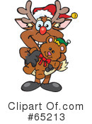 Reindeer Clipart #65213 by Dennis Holmes Designs