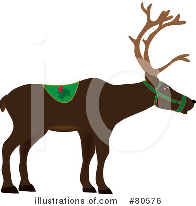Royalty-Free (RF) Reindeer Clipart Illustration by Pams Clipart - Stock Sample #80576