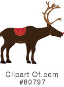 Reindeer Clipart #80797 by Pams Clipart