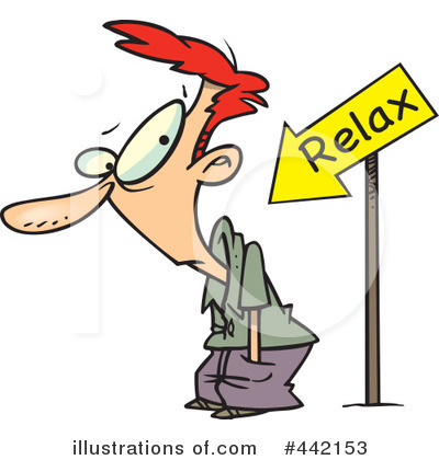Royalty-Free (RF) Relax Clipart Illustration by toonaday - Stock Sample #442153