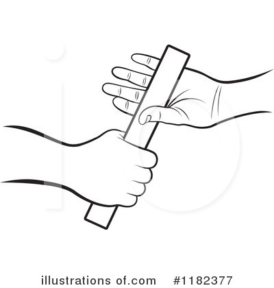 Royalty-Free (RF) Relay Race Clipart Illustration by Lal Perera - Stock Sample #1182377