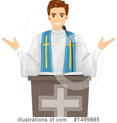 Preacher Clipart #1499885 by BNP Design Studio