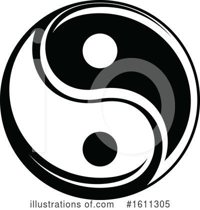 Yin And Yang Clipart #1611305 by Vector Tradition SM