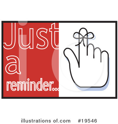 Royalty-Free (RF) Reminder Clipart Illustration by Andy Nortnik - Stock Sample #19546