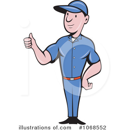 Royalty-Free (RF) Repair Man Clipart Illustration by patrimonio - Stock Sample #1068552