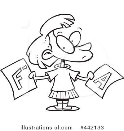 Royalty-Free (RF) Report Card Clipart Illustration by toonaday - Stock Sample #442133