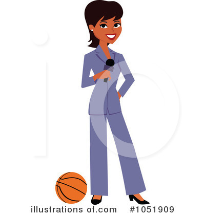 Royalty-Free (RF) Reporter Clipart Illustration by Monica - Stock Sample #1051909