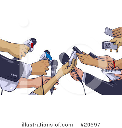 Royalty-Free (RF) Reporter Clipart Illustration by Tonis Pan - Stock Sample #20597