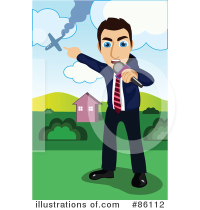Royalty-Free (RF) Reporter Clipart Illustration by mayawizard101 - Stock Sample #86112