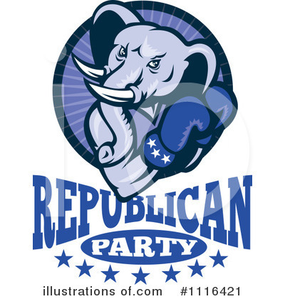 Royalty-Free (RF) Republican Clipart Illustration by patrimonio - Stock Sample #1116421