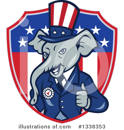 Royalty-Free (RF) Republican Clipart Illustration by patrimonio - Stock Sample #1338353