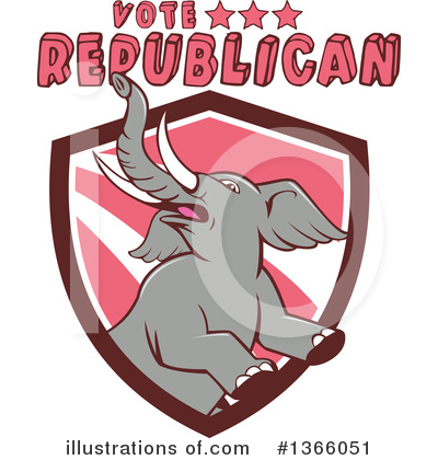 Royalty-Free (RF) Republican Clipart Illustration by patrimonio - Stock Sample #1366051